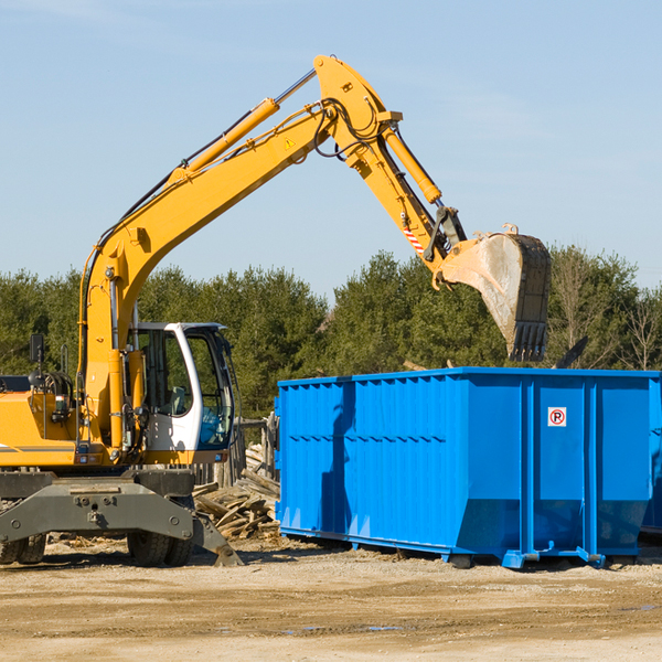 can i rent a residential dumpster for a construction project in Blackgum OK